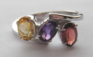 multicolour stone ring from crimeajewel